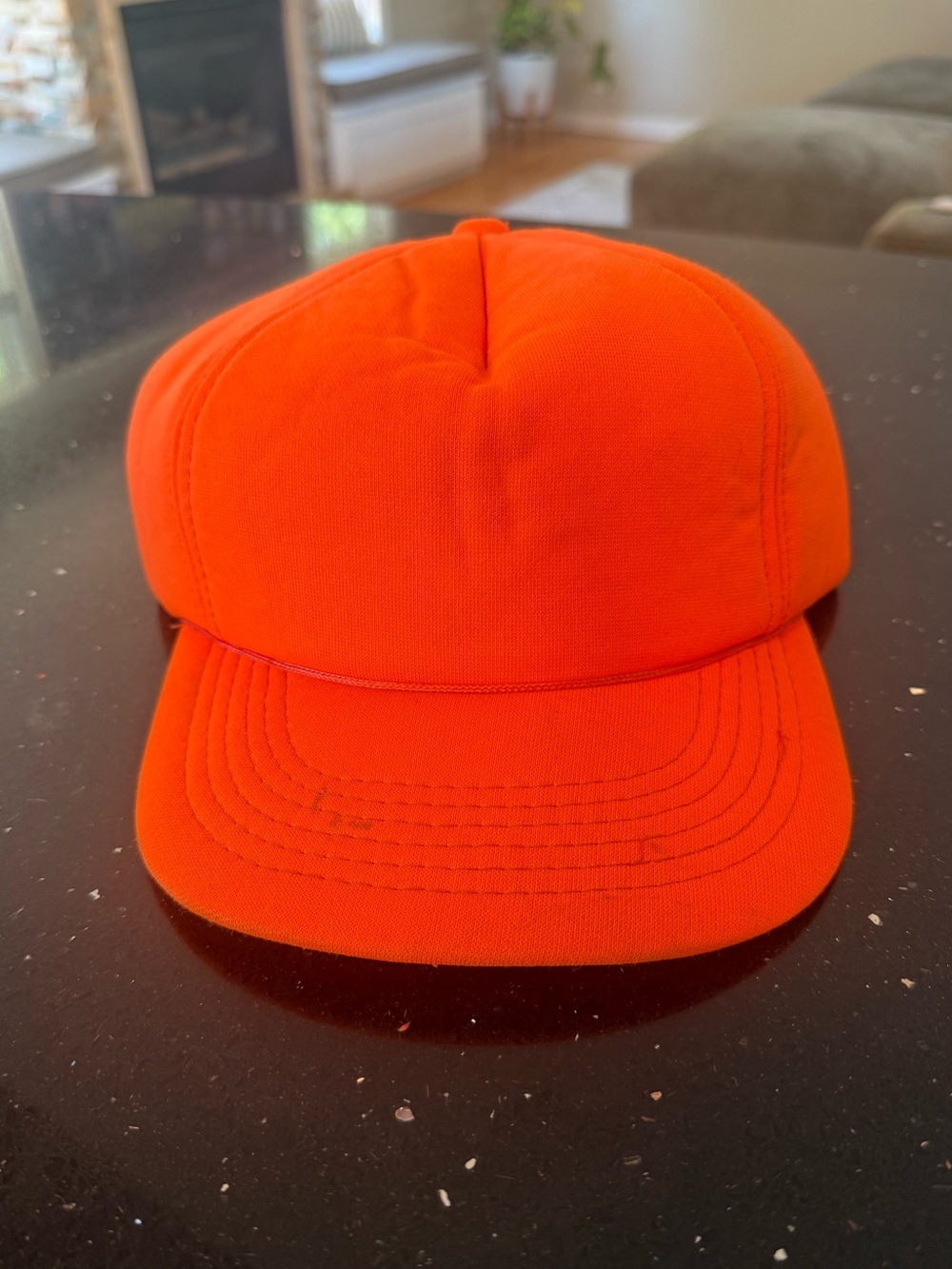 Men's Bright Orange Classic Snapback Cap
